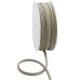 Stitched elastic Ibiza cord Metallic taupe